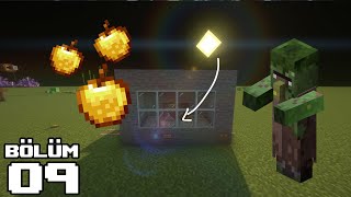 KÖYLÜ DÖNÜŞTÜRME SİSTEMİ ve NETHER GEZİSİ |  Minecraft Survival-9