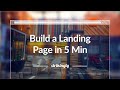 How to Create a Landing Page for Free in 5 Minutes