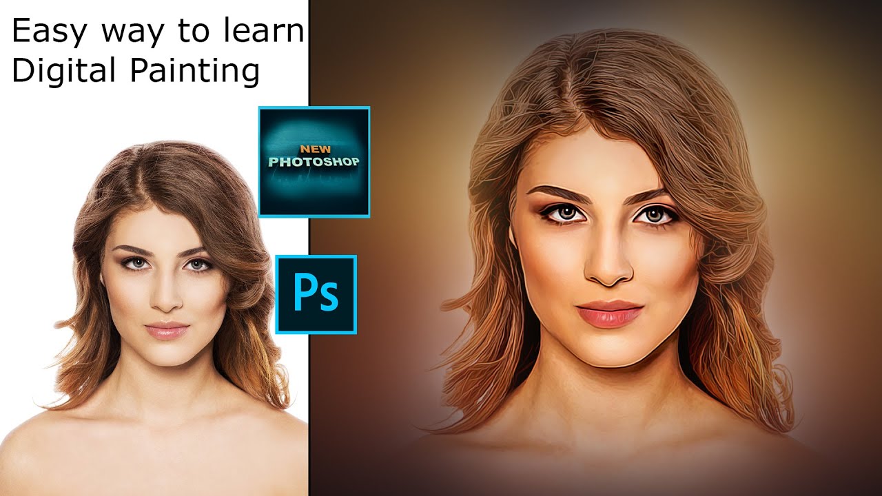 New Photoshop Digital Portrait Painting Photoshop Tutorials for