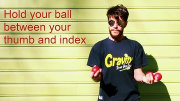 Beginner Tutorial - Juggling Balls trick shot N°2 - The French Cascade