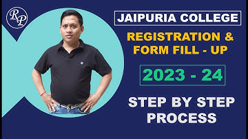 I CU ADMISSION 2023 II JAIPURIA COLLEGE REGISTRATION & FORM FILL - UP 2023 - 24 II