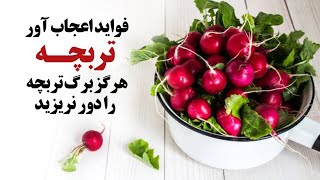 هرگز برگ تربچه را دور نریزید