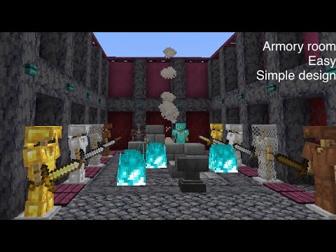 Minecraft Armory Room Build Ideas Youtube