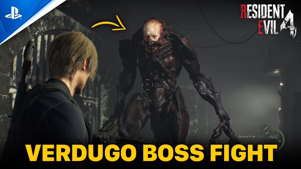 Resident Evil 4 - Verdugo Boss Fight (4K) 