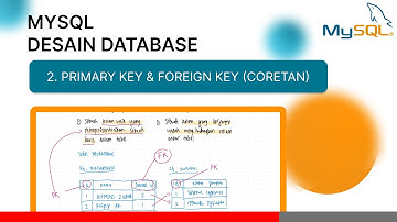 2. PRIMARY KEY & FOREIGN KEY (CORETAN) - MYSQL DESAIN DATABASE