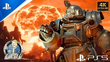 (PS5) Fallout 4 Next-Gen Upgrade 2024 Walkthrough Realistic Immersive 4k HDR 60FPS Graphics