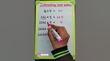 Interesting math pattern | 16×4