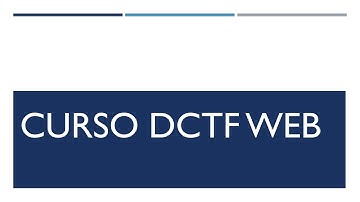 DCTF WEB PASSO A PASSO