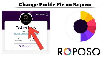 How to change Profile Picture on Roposo app | Update your Profile Pic | Techno Logic | 2021