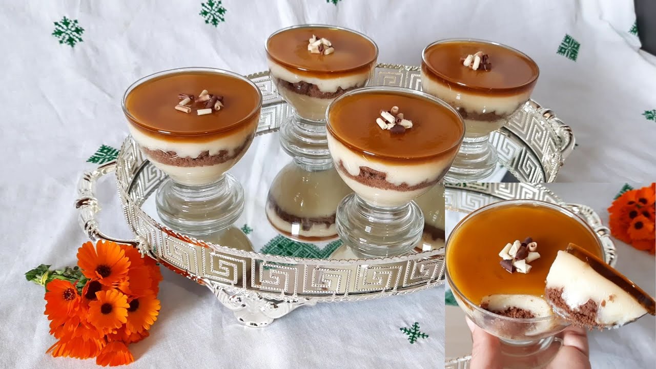 عندك نصف لتر حليب و موزة وجدي تحلية لفطور وسحور رمضان في دقائق مذاق مميز وشكل راقي