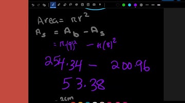 Concentric Circles- Finding the area of the shaded region