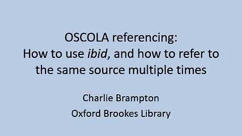 How to use ibid and how to refer to the same source multiple times - DayDayNews