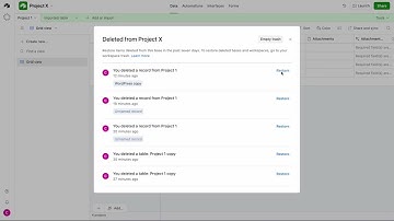How to restore a deleted record in Airtable #15