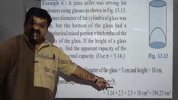 10th Maths (NCERT) Surface Area & Volumes, NCERT Examples 5 to 7, 10th Maths NCERT Chapter 13