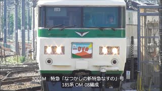 特急「なつかしの新特急なすの」号 ファンに優しい構内放送にホッ！大宮駅発車 2019.5.26 光panasd 1238