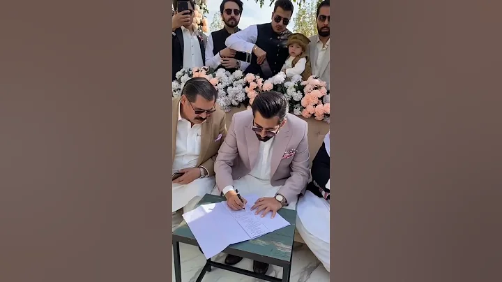 Nikah Ceremony 😍❤️ || Beautiful Couple MashAllah 💕✨ || #shorts #nikah #pakistani #wedding