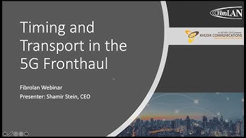 Timing and Transport in the 5G Fronthaul