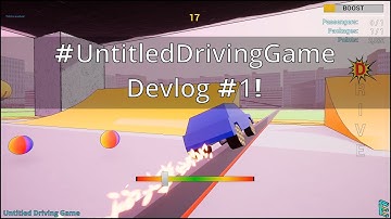 #UntitledDrivingGame Devlog #1 - A month into my stylized combo based multiplayer driving indiegame!