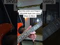 Quick blues lick using major and minor Pentatonic/Blues Scale #srv