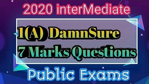 Inter-IA 7 Marks Important Questions for Public | 2020. (Damn Sure Questions)