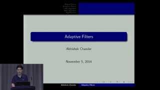 Adaptive Filters