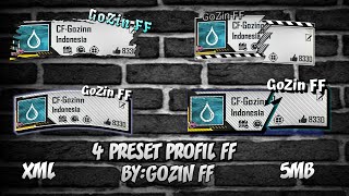 PRESET PROFIL FF KEREN✨5MB✨XML🔰TERBARU 2022 YANG KALIAN CARI✨VIRAL DI TIKTOK 😎🗿