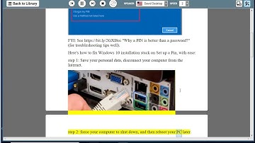Fix Windows 10 installation stuck on Set up a Pin