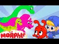 Morphle | The Dinosaur Park | Fun Animal Cartoons | Kids Videos | Learning for Kids