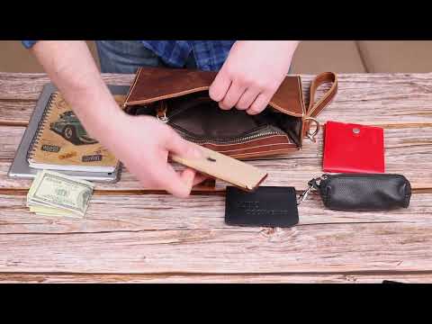 Вінтажна сумка жіноча з натуральної шкіри 21301 Vintage Коричнева, видео 1