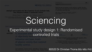 Experimental study design 1: Randomised controlled trials