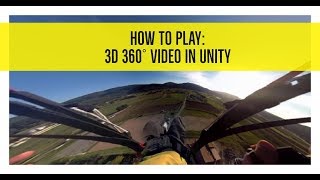 How to play Stereoscopic 3D 360 video in Unity3D in 3 minutes