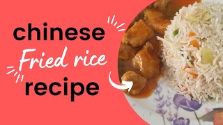 Chinese fried rice recipe | Vegetable fried rice | Restaurant style fried rice | Vlog by tia