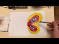 Рисуем бабочку в технике монотипия