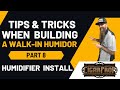 Walk In Cigar Humidor Build Part 8 Humidifier Install | Cigar Prop 2023