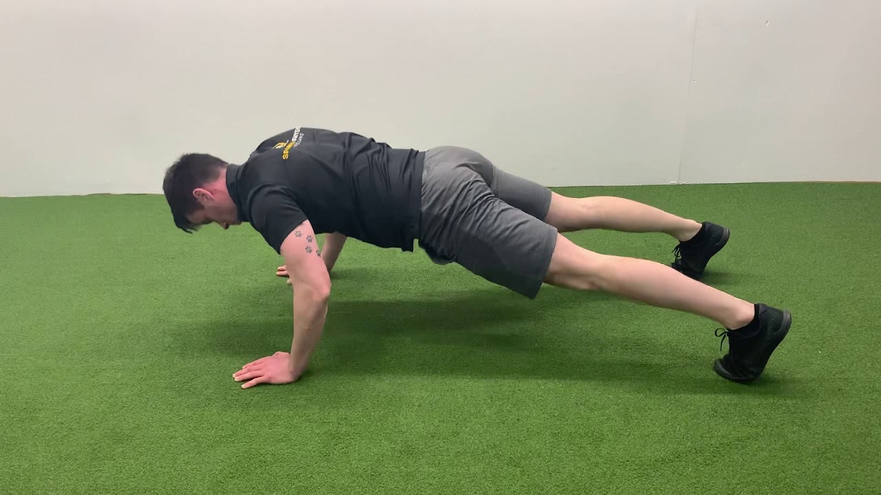Push up knee tuck - YouTube