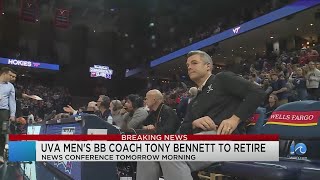 UVA men's basketball coach Tony Bennett to abruptly retire