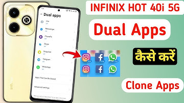 Infinix Hot 40i Dual App Setting/ How to Create Dual Apps in Infinix Hot 40i, clone App in Infinix
