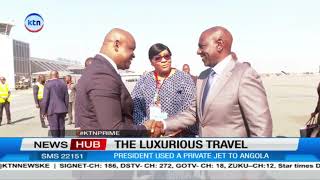 Spotlight On Presidential Luxury As President William Ruto Flies To Ana On Private Jet