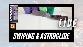 Acrylic Pour Painting | Swiping | AstroGlide Silicone Oil | Fluid Art LIVE | Giveaway