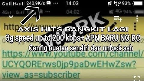 Config axis hits opok + apn wuzz (http injector) buatan sendiri, unlock ssh, anti dc.