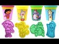 Dora the Explorer Play-Doh Toys for Dora, Boots, Tico, Baby Jaguar, Backpack, and Map