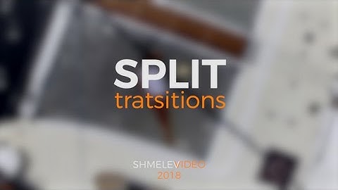 Split Transitions Premiere Pro Templates