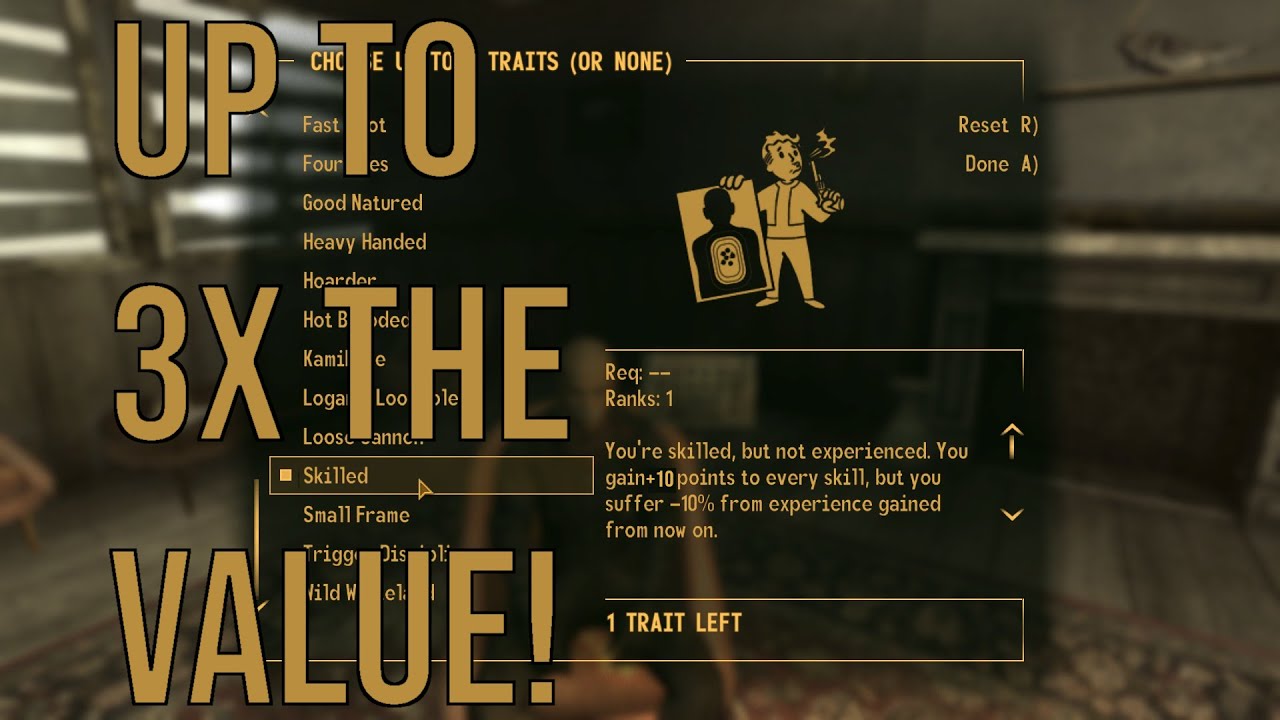 Is good natured a good trait in Fallout New Vegas?