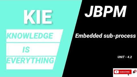 jBPM Embedded sub-process | jBPM 7 tutorial | Unit 4.2 | KIE TUTORIALS