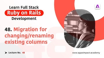 Migration for Add/Remove/Rename attributes in Table