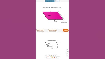 Area of a Parallelogram on Sparx 2 #sparx #gcse #maths #teacher