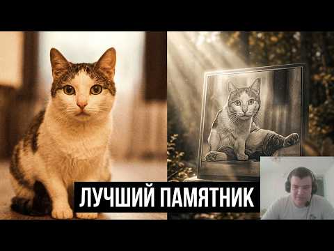 Сделали коту Мишке красивый памятник | Реакция на SANISHOW