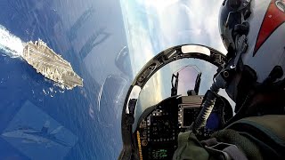 F/A-18 Super Hornet In Action-Carrier Break, Missile Launches and Chasing