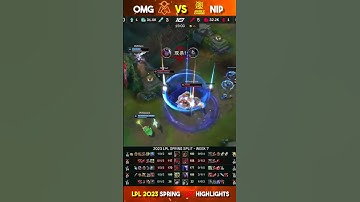 OMG vs NIP - Game 1 Highlights | Week 7 Day 3 LPL Spring 2023 | #leagueoflegends  #shorts  #lpl