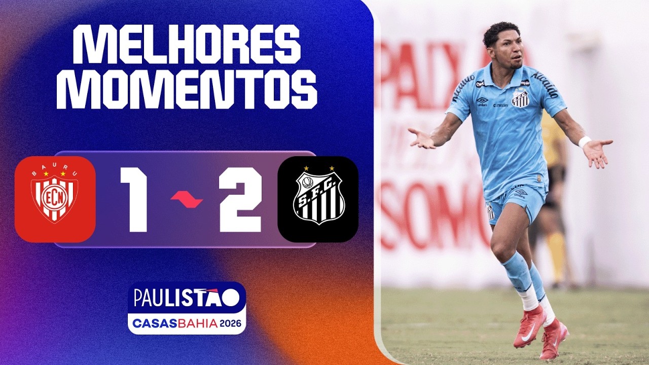 NOROESTE 1 X 2 SANTOS | MELHORES MOMENTOS | 7ª RODADA | PAULISTÃO CASAS BAHIA 2026